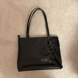 gianni conti italian genuine leather tote shoulder bag